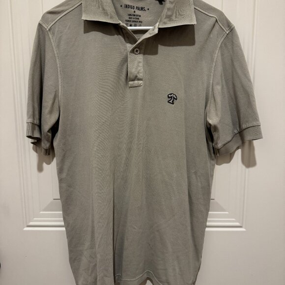 Tommy Bahama Indigo Palms polo shirt Men's M Taupe Sand - Picture 1 of 5